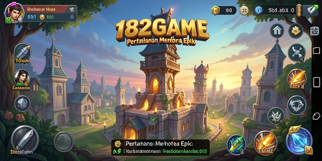 Screenshot 182GAME menampilkan aksi menara yang menakjubkan dalam Tower Defense.