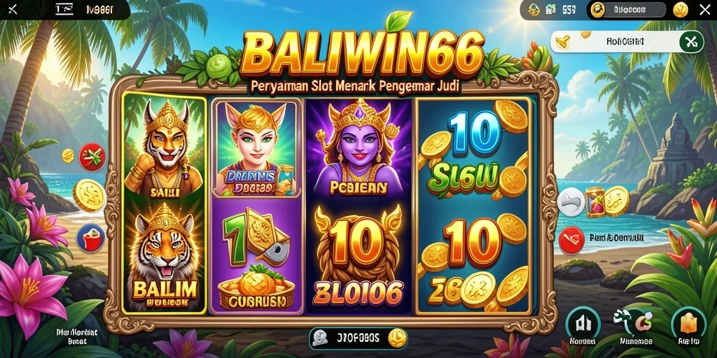 Tampilan menarik dari gameplay slot BALIWIN66.