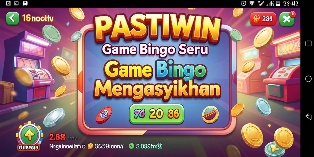 Tampilan gameplay seru dalam aplikasi Bingo PASTIWIN.
