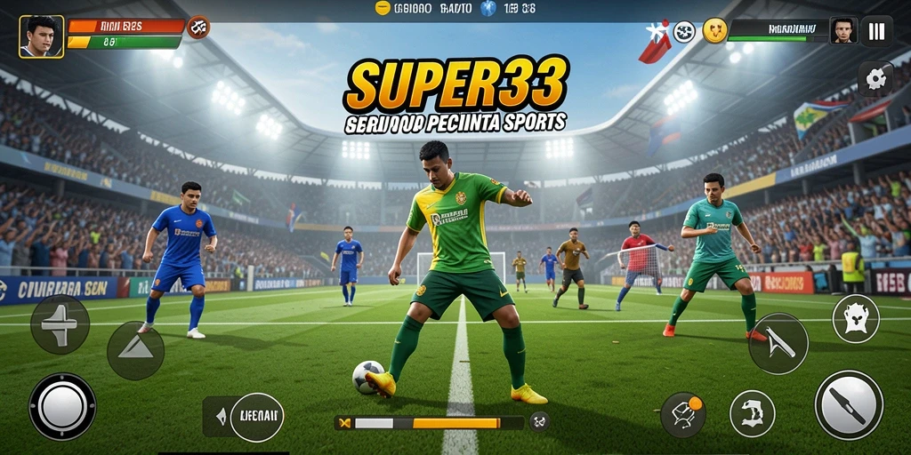 Screenshot yang menunjukkan gameplay mendebarkan dari SUPER33.